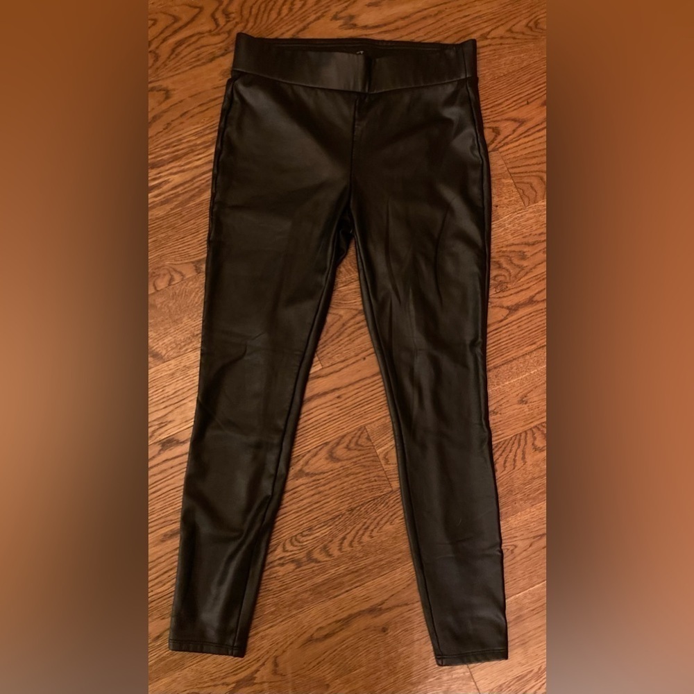 Women's Loft Black Faux Imitation Leather Pants Size Small‎ NWOT New